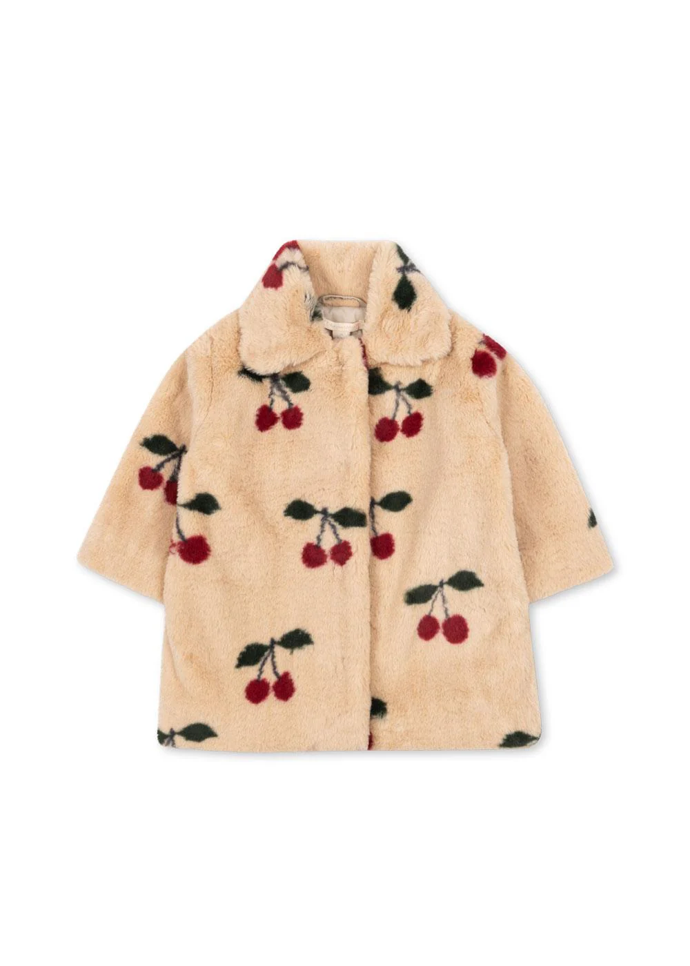 Konges Sløjd Fleece Mantel "Fuzzie" Ma Grande Cerise