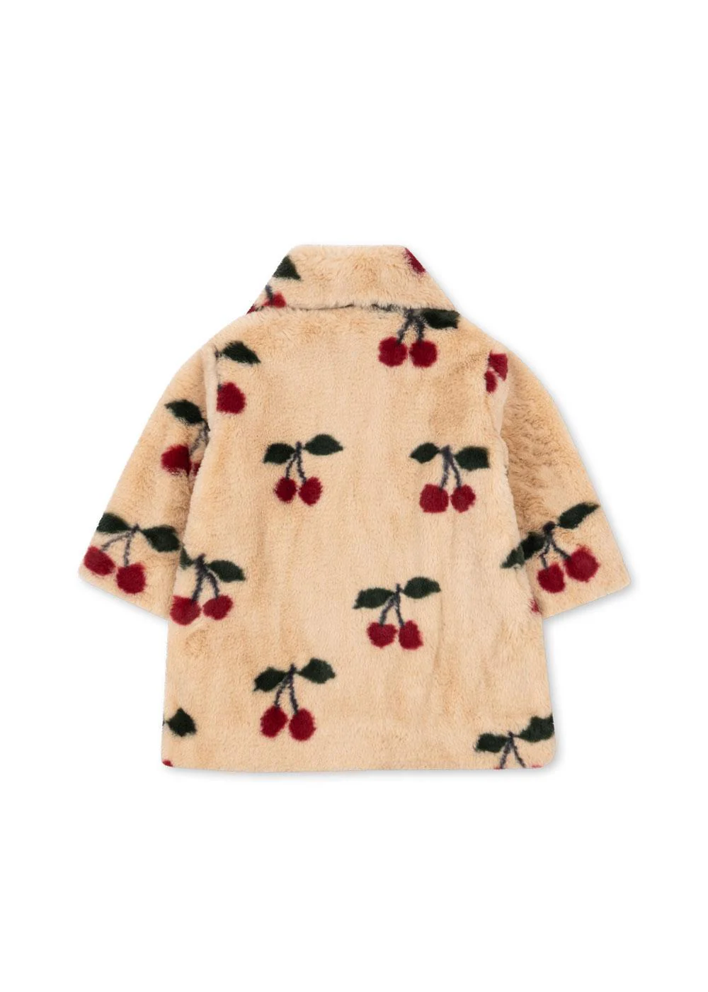 Konges Sløjd Fleece Mantel "Fuzzie" Ma Grande Cerise - Image 6