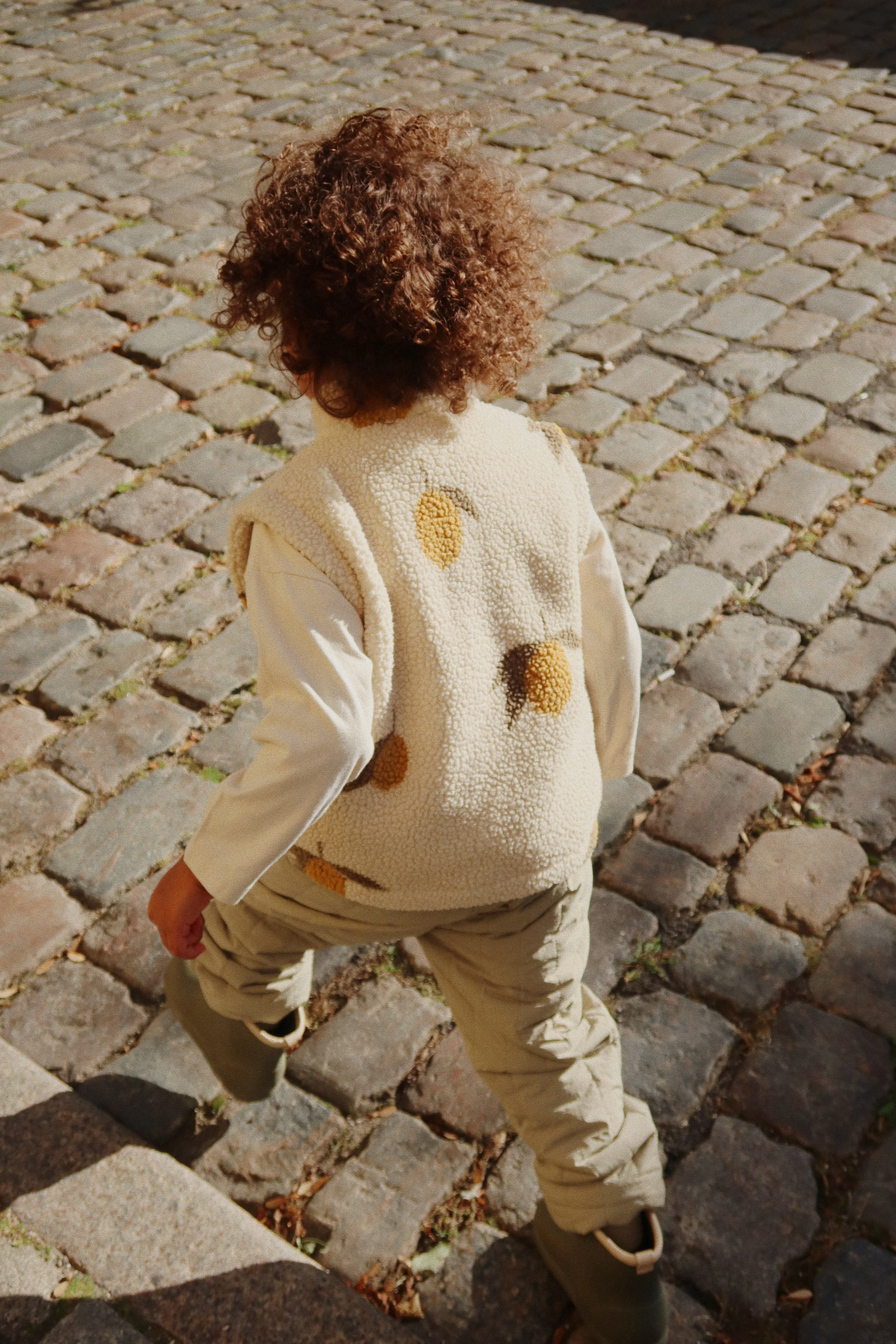 Konges Sløjd Fleece Weste Teddy "Jody" Mon Grand Citron - Image 7