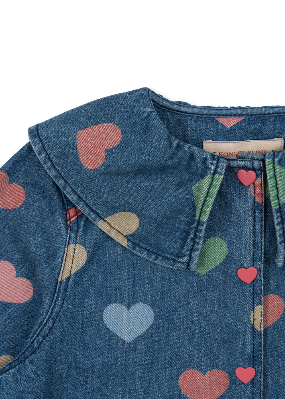 Konges Sløjd Jeansshirt "Magot" Bon Coeur Coloré - Image 2