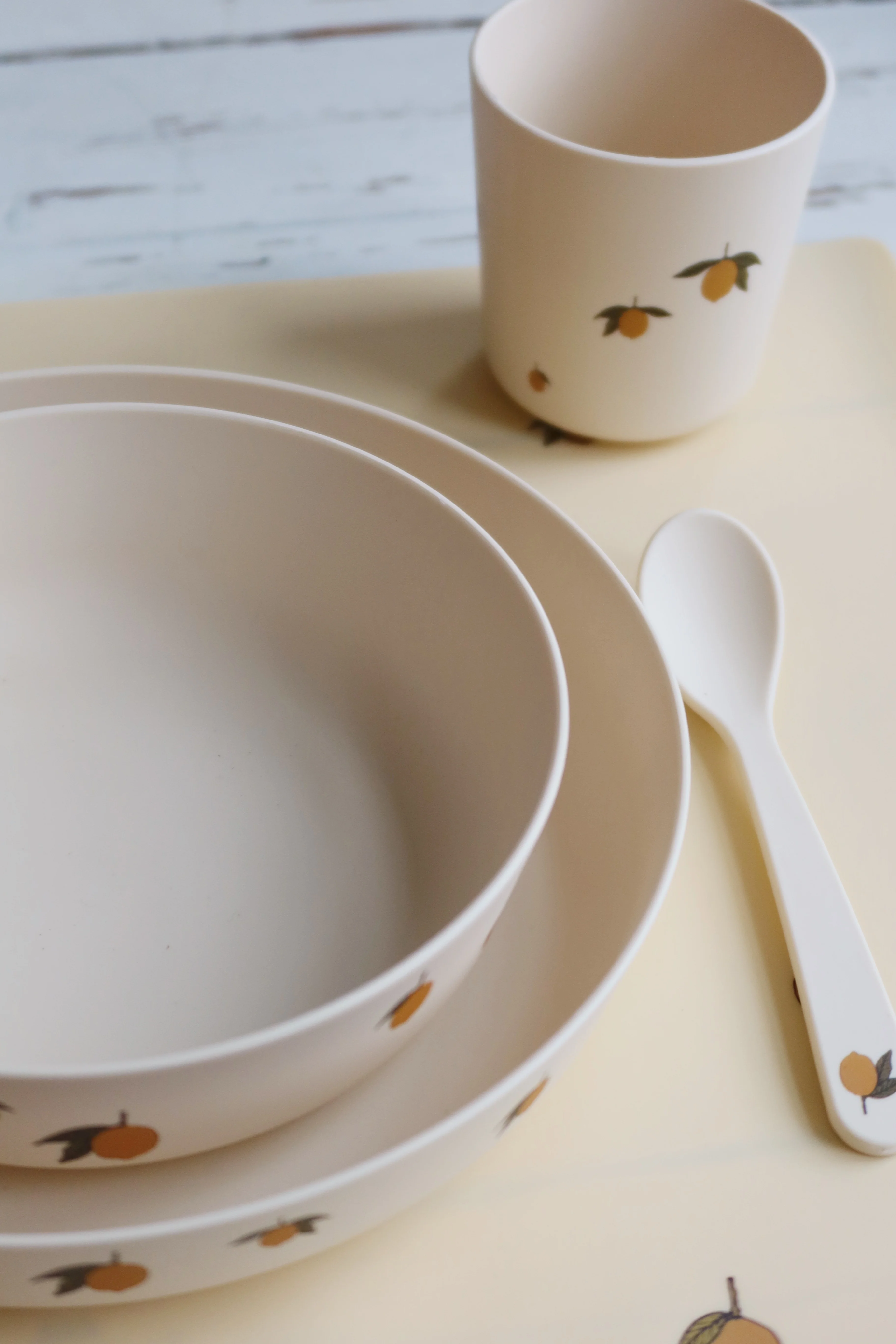 Konges Sløjd Kindergeschirr Set "Lemon" - Image 3