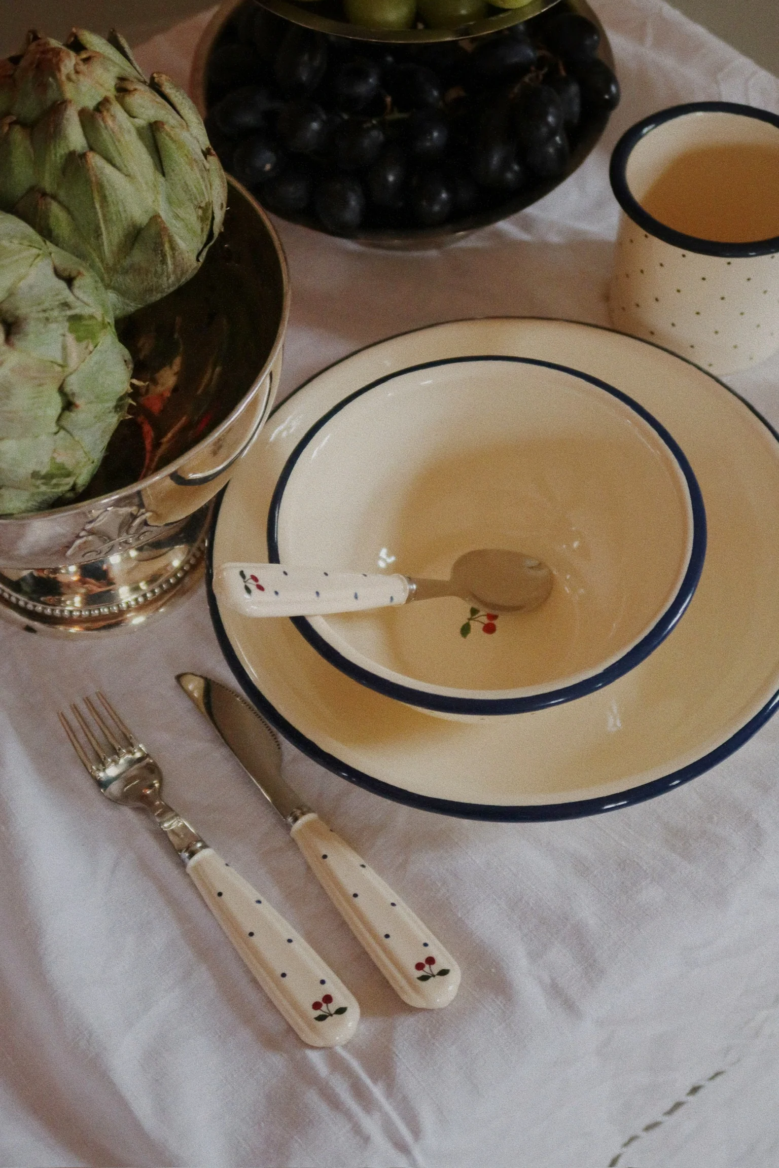 Konges Sløjd Kinder Besteck Set | Navy Dot - Image 6