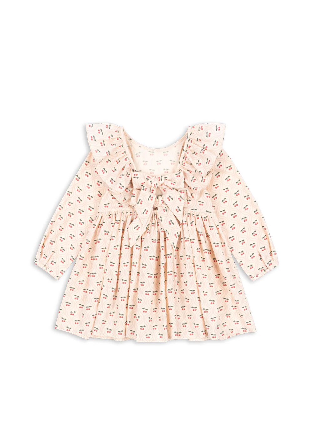 Konges Sløjd Kleid "Cianna" Bow Cherry Pink Motiv - Image 6