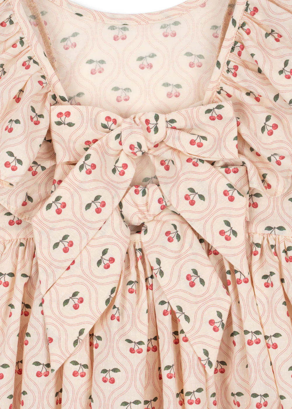 Konges Sløjd Kleid "Cianna" Bow Cherry Pink Motiv - Image 7