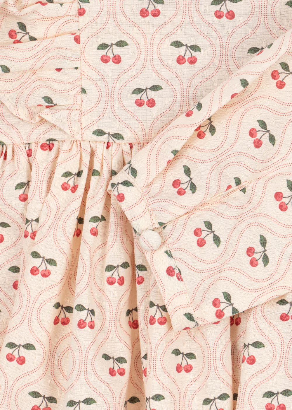 Konges Sløjd Kleid "Cianna" Bow Cherry Pink Motiv - Image 9