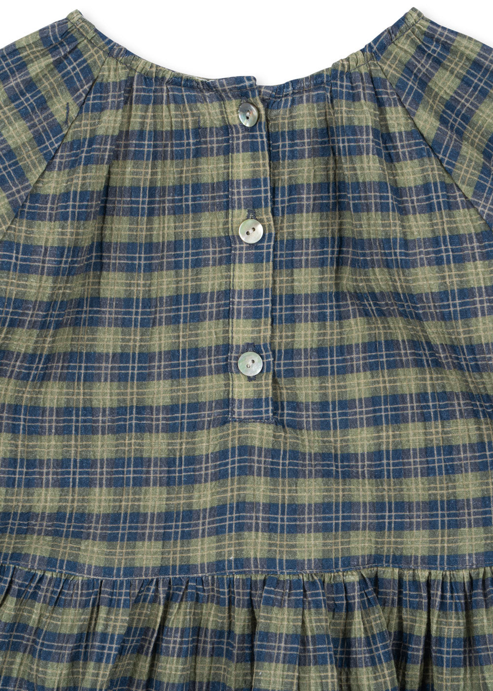 Konges Sløjd Kleid "Terre" Laurel Blue Check - Image 4