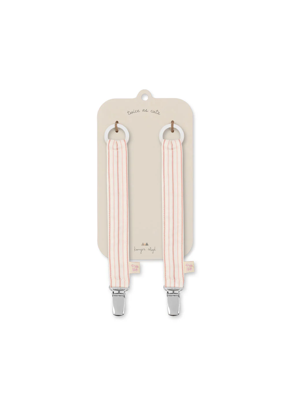 Konges Sløjd Nuggikette 2er-Pack | Stripie Petite Rose - Image 2