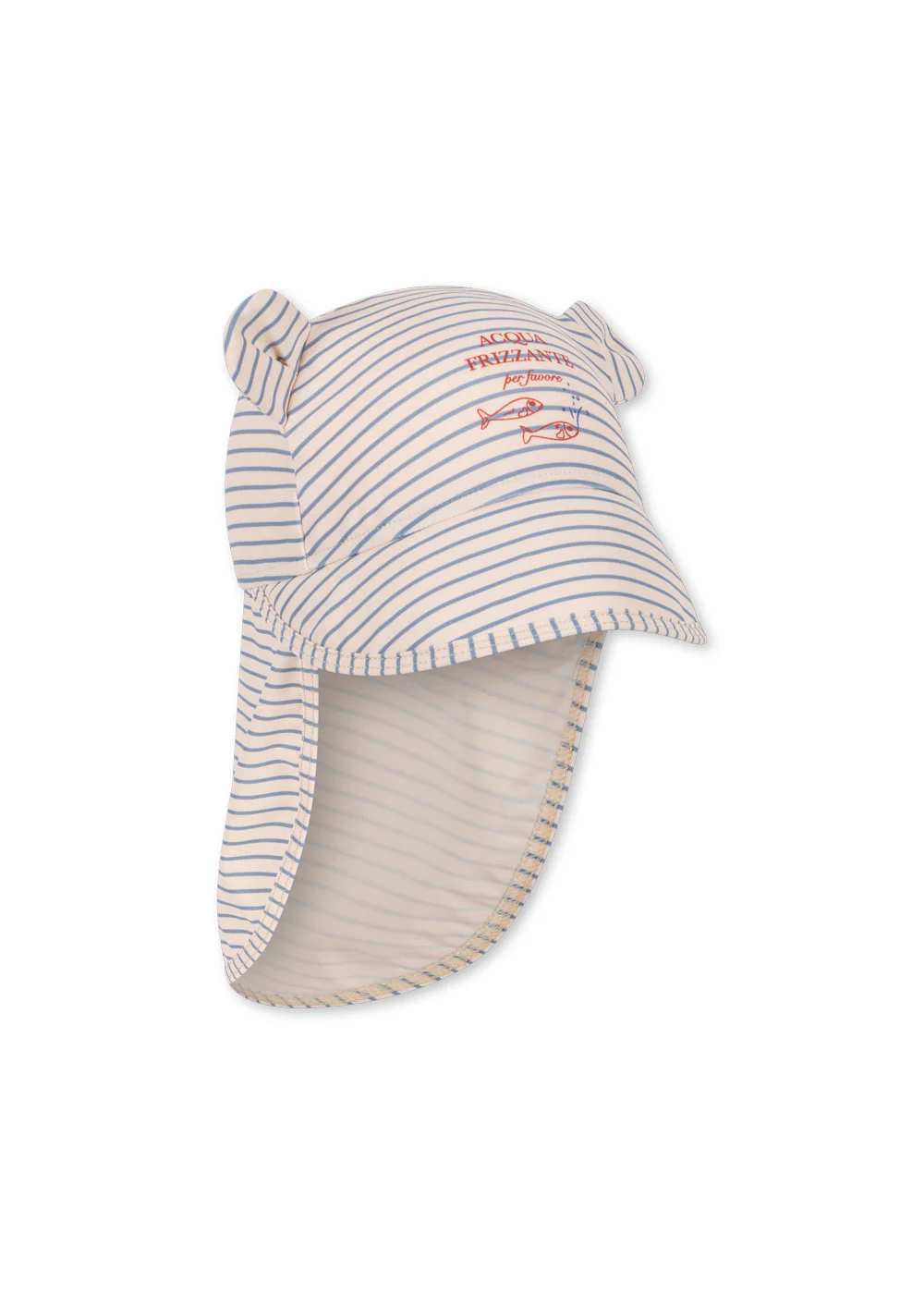 Konges Sløjd Sonnenhut mit UV Schutz "Aster Bear" | Stripe Bluie - Image 2