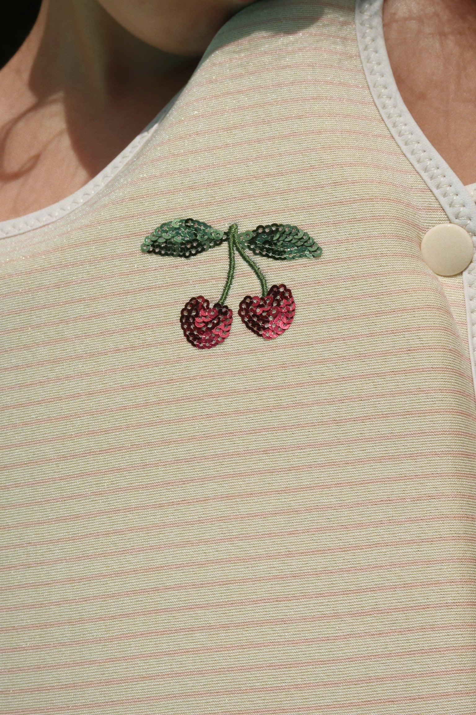 Konges Sløjd Schwimmweste "Cherry" | Rose Stripe - Image 2