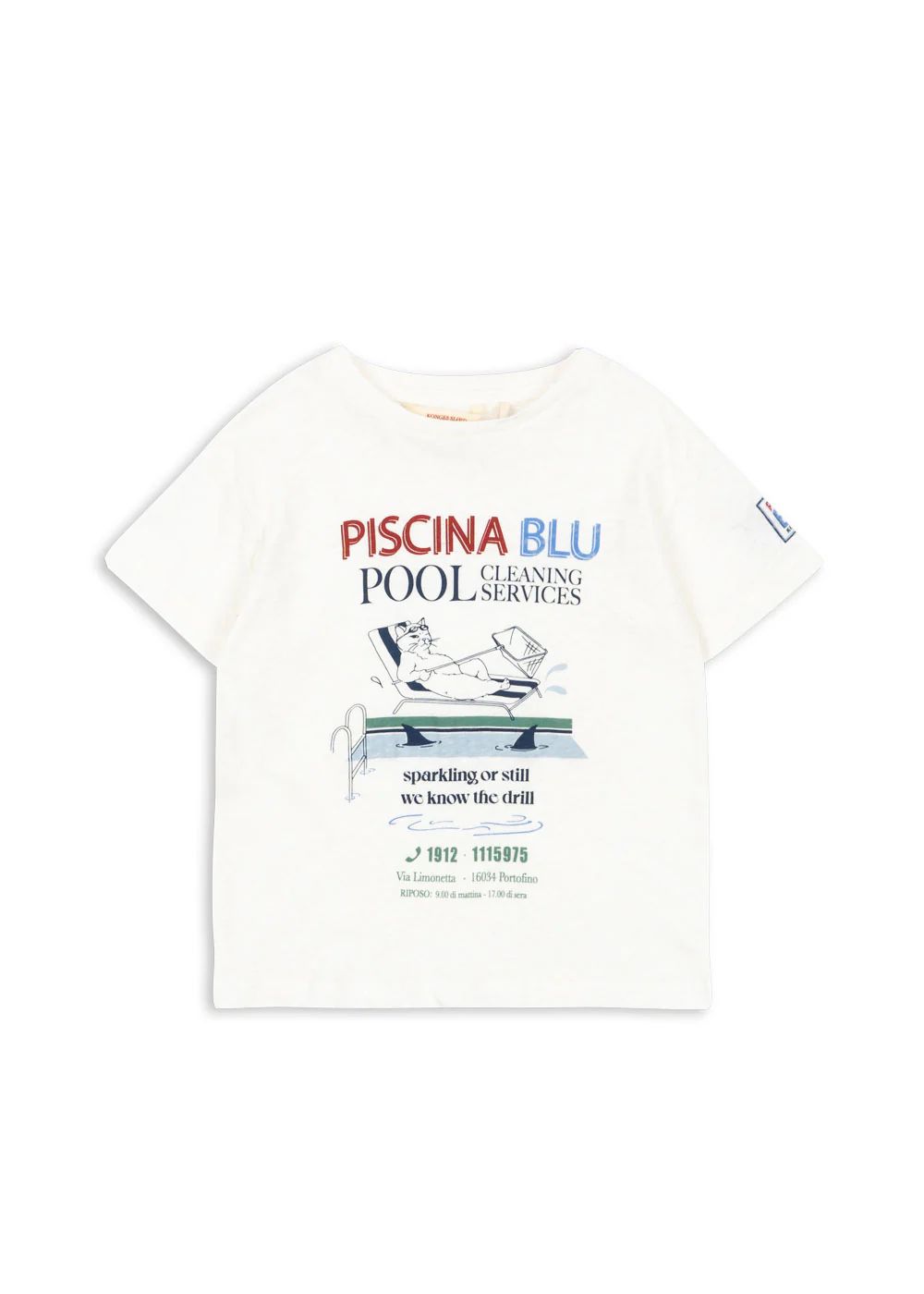Konges Sløjd T-Shirt „Era“ | Off White/Piscina