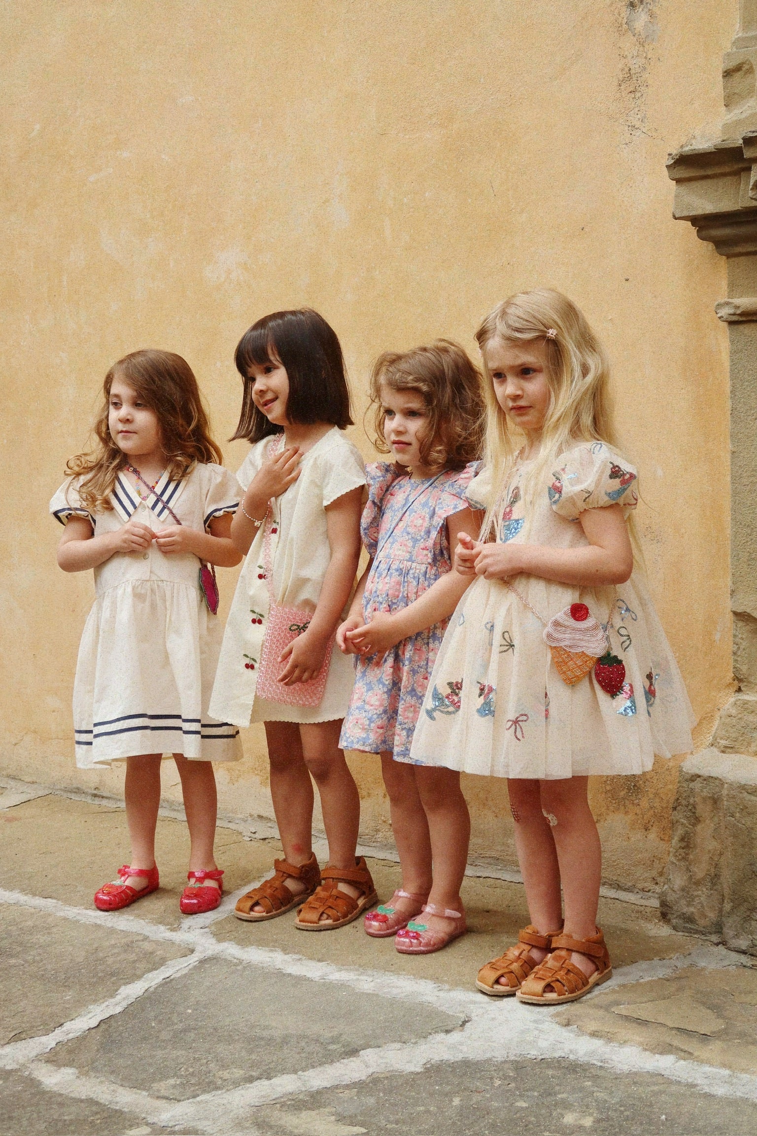 Konges Sløjd Kleid "Evia Cherry" | Cloud Cream - Image 2