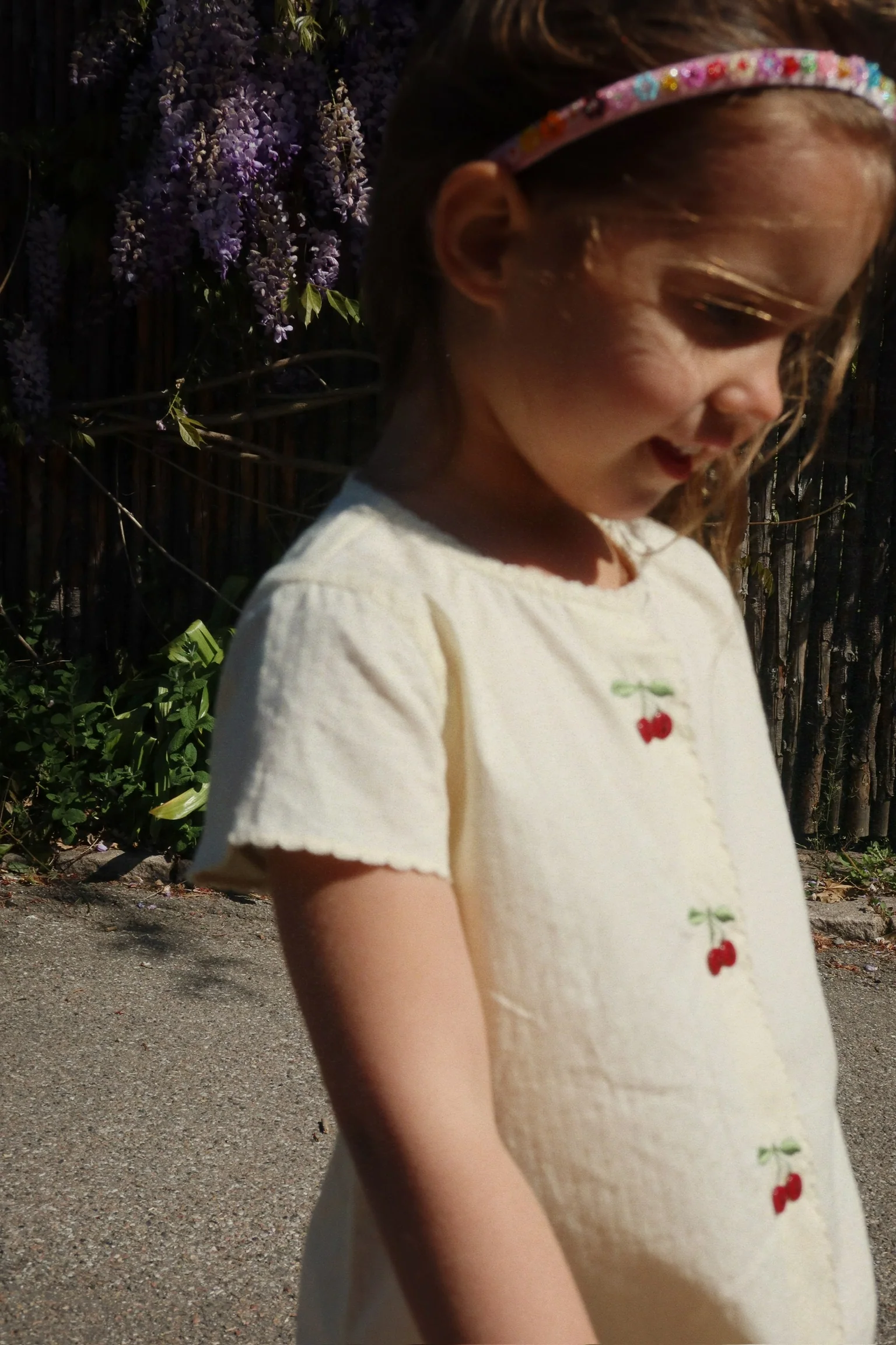 Konges Sløjd Kleid "Evia Cherry" | Cloud Cream - Image 3