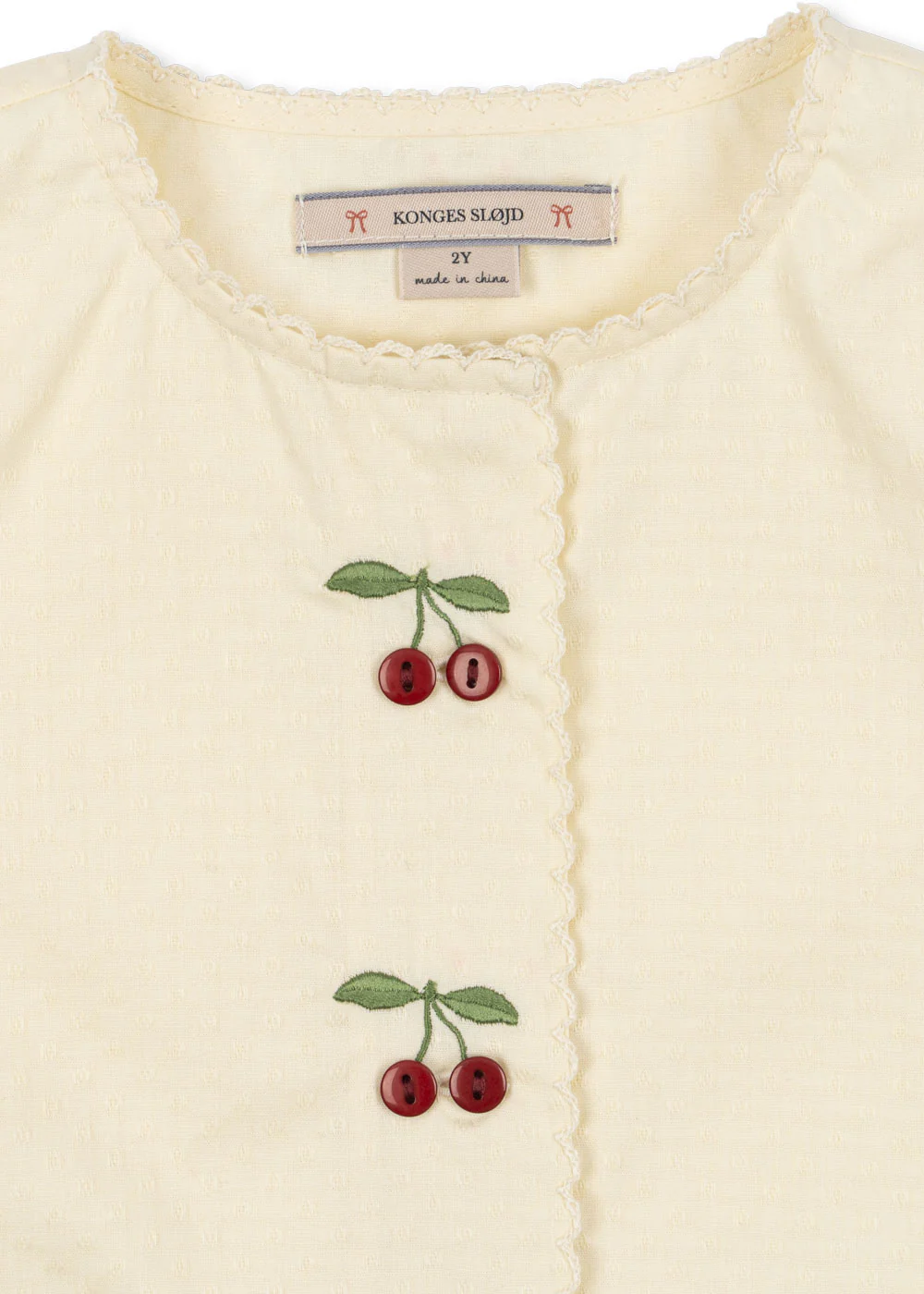 Konges Sløjd Kleid "Evia Cherry" | Cloud Cream - Image 8