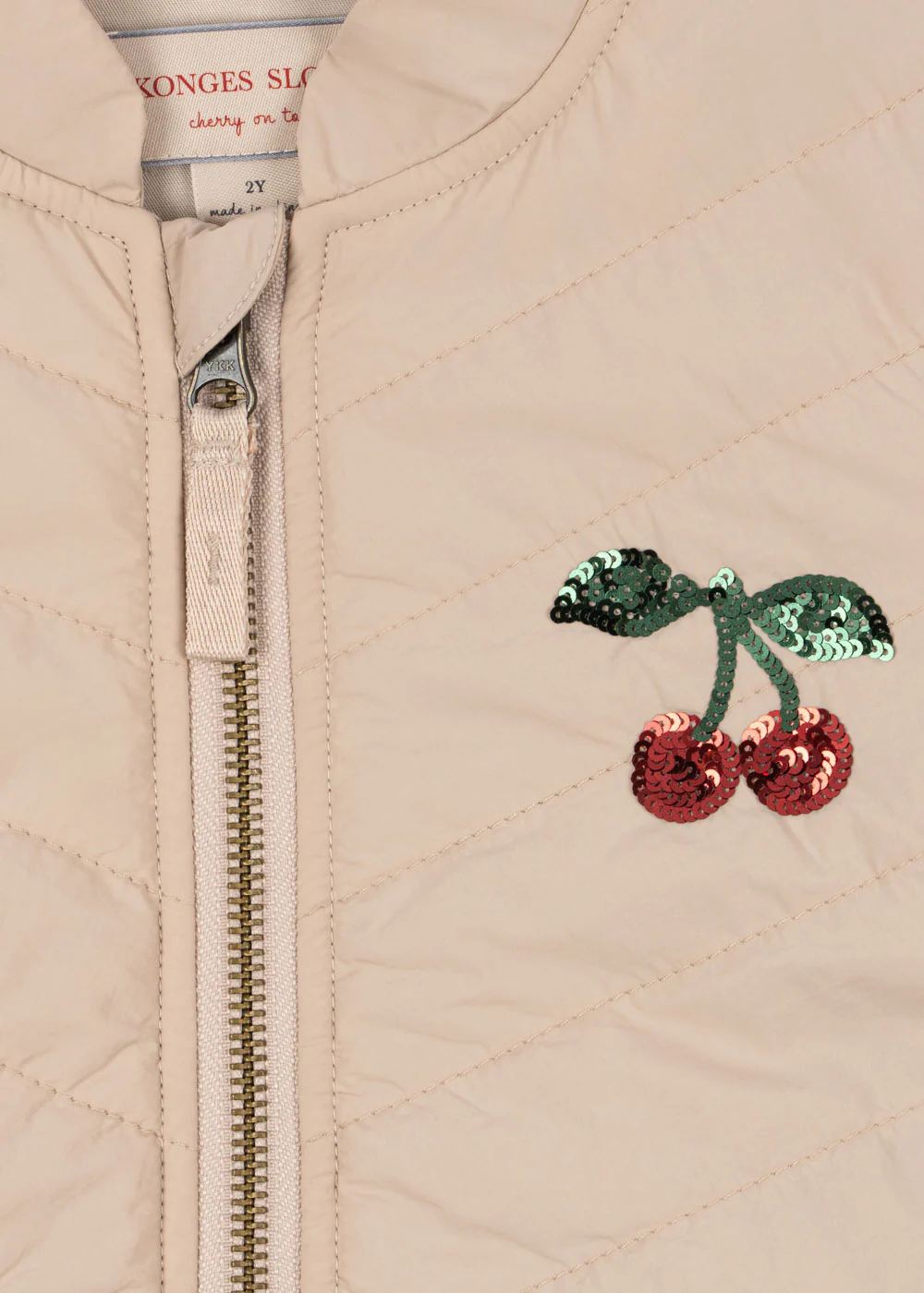 Konges Sløjd Bomberjacke "Juna Sequin" | Smoke Gray - Image 5