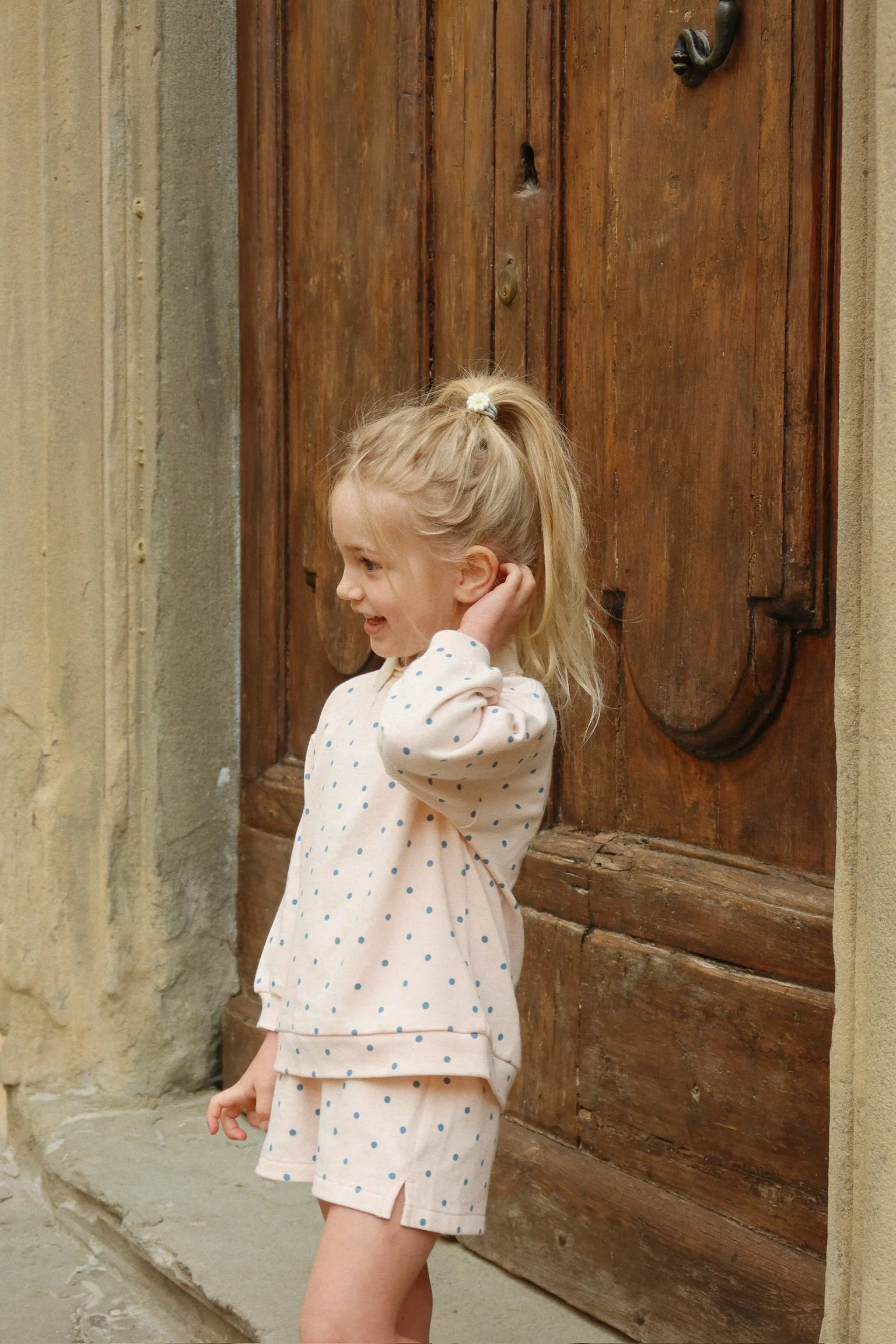 Konges Sløjd Shorts Sweat "Spotty" | Rosewater Dot - Image 4