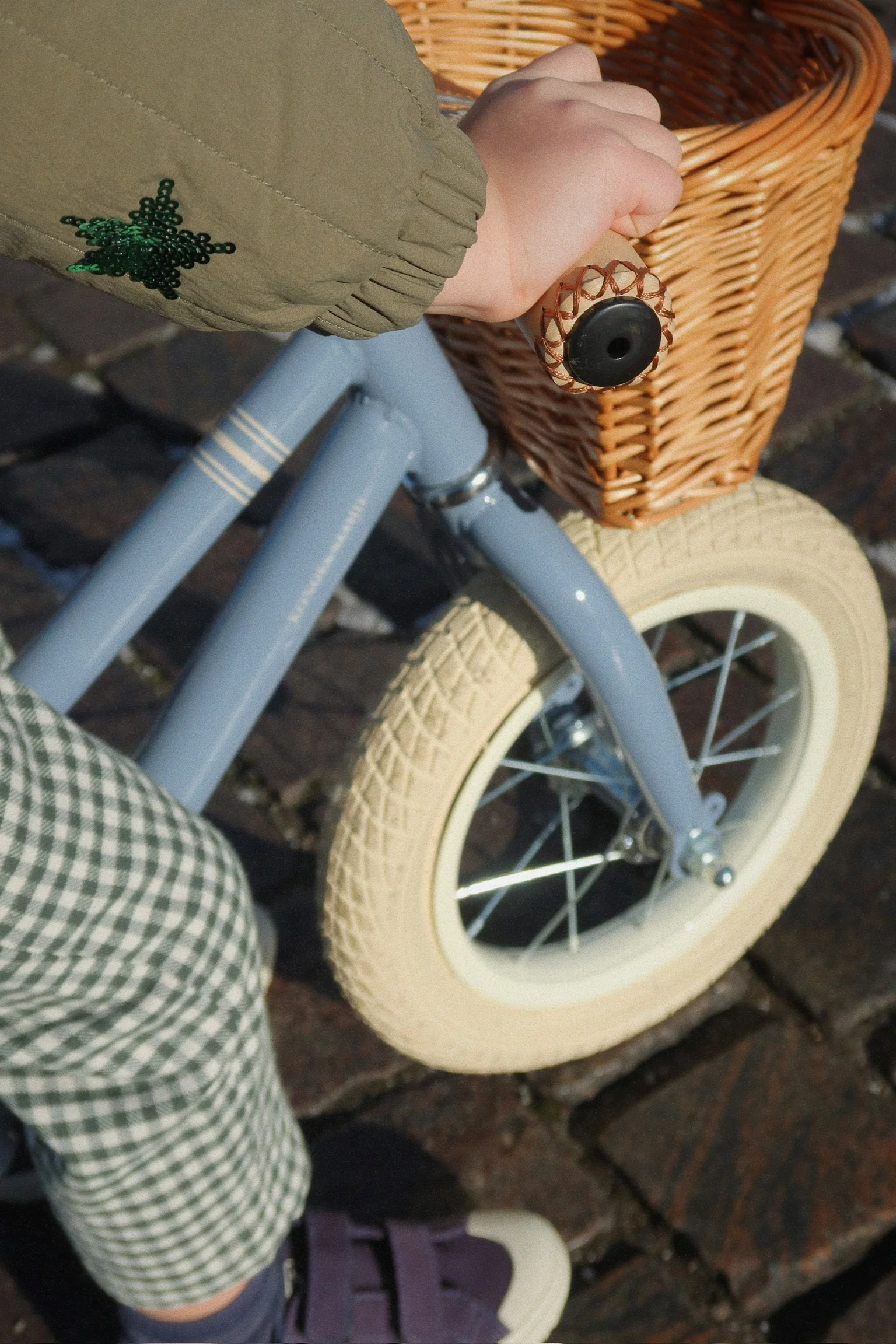 Konges Sløjd Laufrad "Balance Bicycle Blue Stripe - Image 3