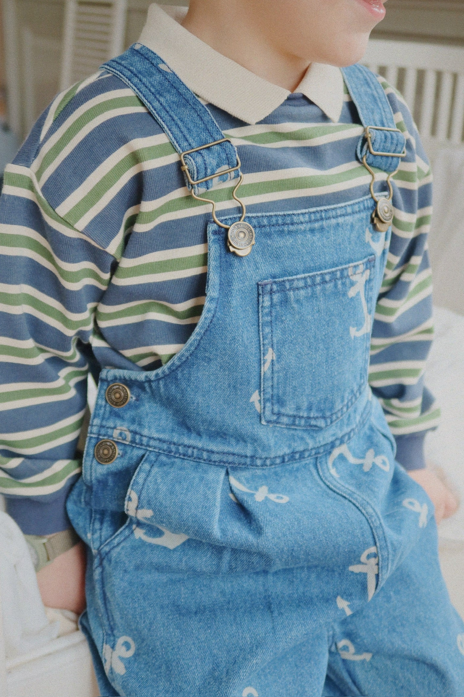 Konges Sløjd Polo Sweatshirt "Spotty" | Spellbound Stripe - Image 7