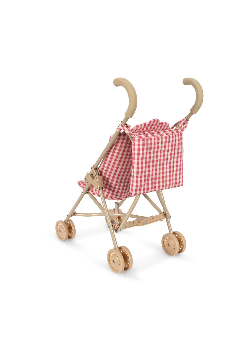 Konges Sløjd Puppen-Buggy "Doll Stroller Cheeky Bubblegum Check" - Image 5