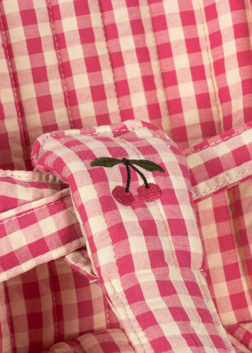 Konges Sløjd Puppen-Buggy "Doll Stroller Cheeky Bubblegum Check" - Image 6