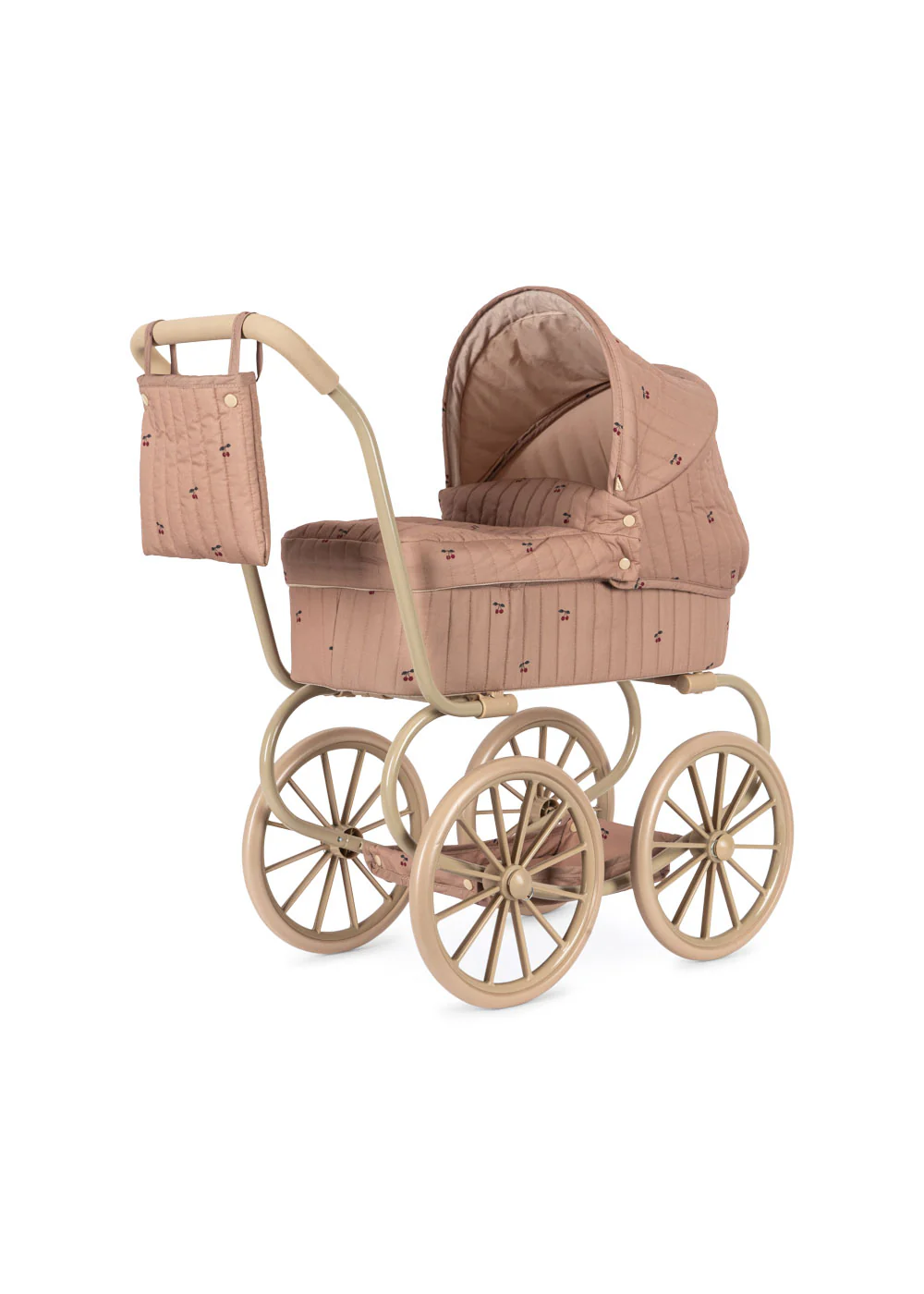 Konges Sløjd Puppenwagen "Mini Doll Pram Cherry Blush" - Image 4