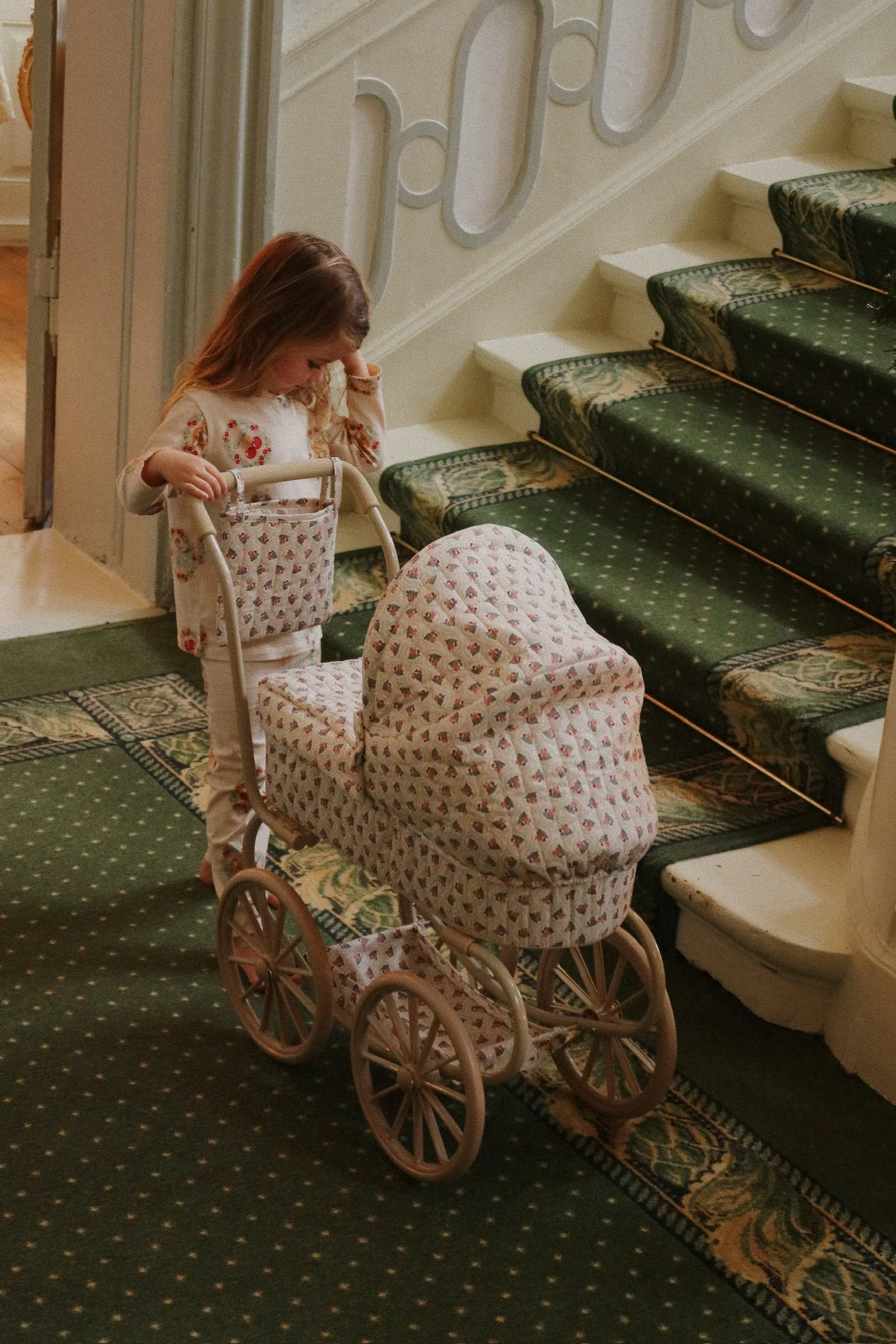 Konges Sløjd Puppenwagen "Mini Doll Pram Verona Blues" - Image 9