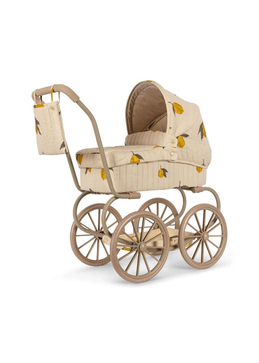 Konges Sløjd Puppenwagen "Mini Doll Pram Mon Grand Citron Glitter" - Image 3