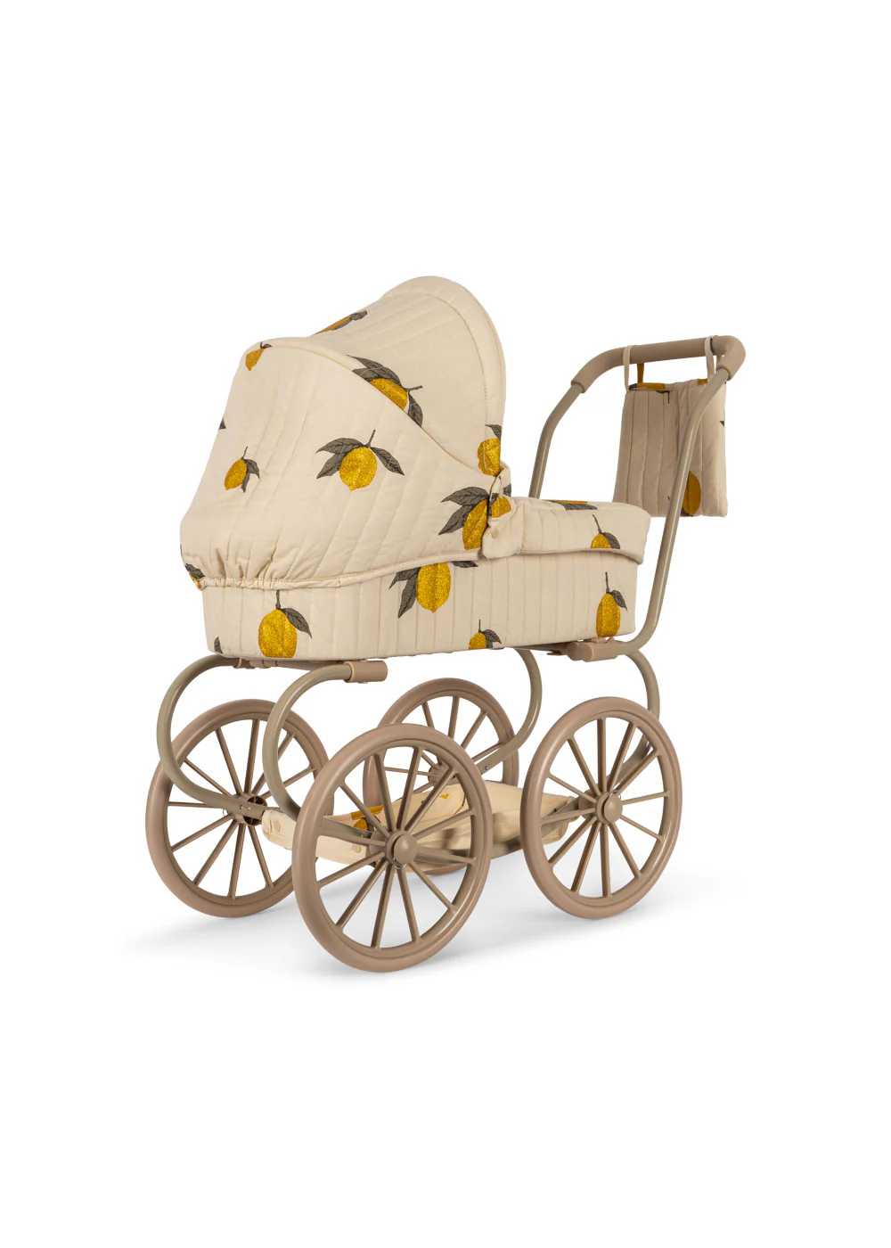Konges Sløjd Puppenwagen "Mini Doll Pram Mon Grand Citron Glitter" - Image 4