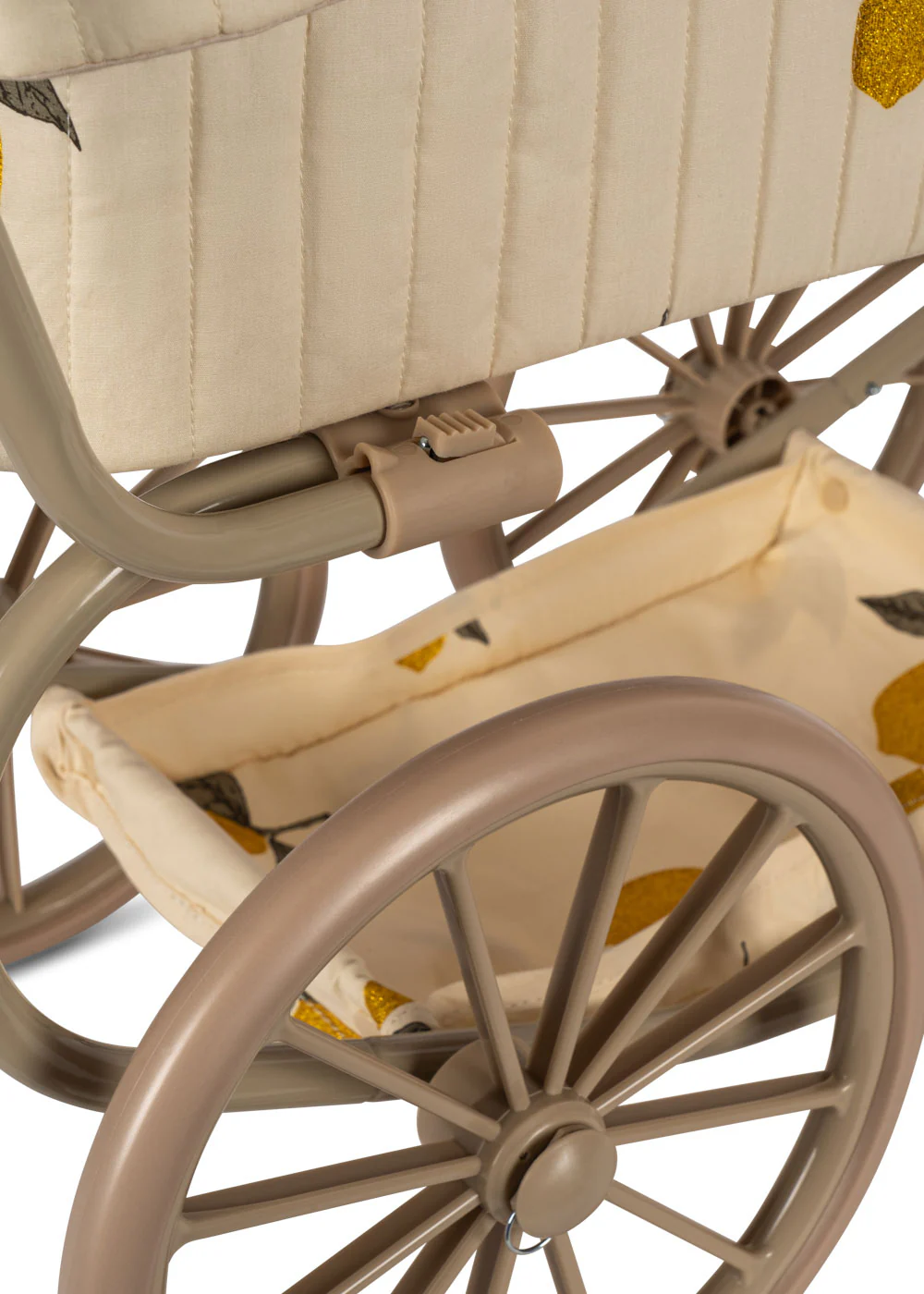 Konges Sløjd Puppenwagen "Mini Doll Pram Mon Grand Citron Glitter" - Image 7