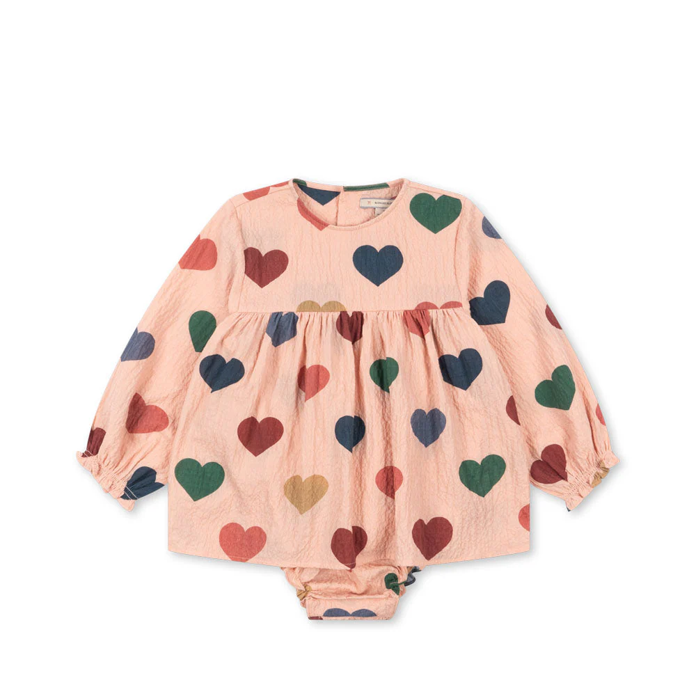 Konges Sløjd Romper "Elin" Coeur Rose Coloré