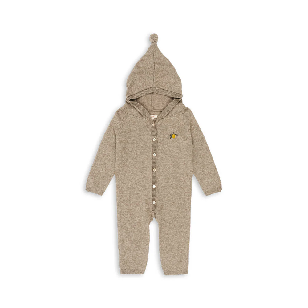 Konges Sløjd Strick-Overall "Mattou" Light Brown