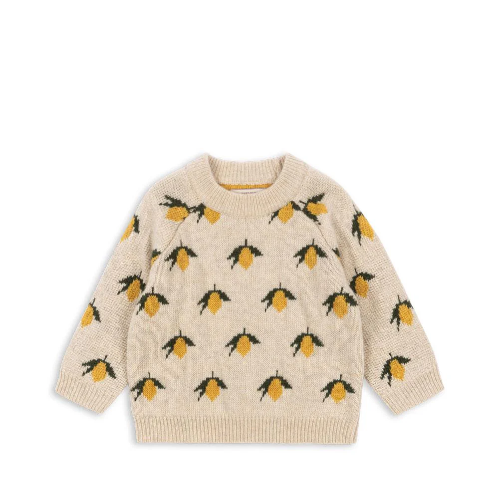 Konges Sløjd Strick-Pullover "Belou" Lemon