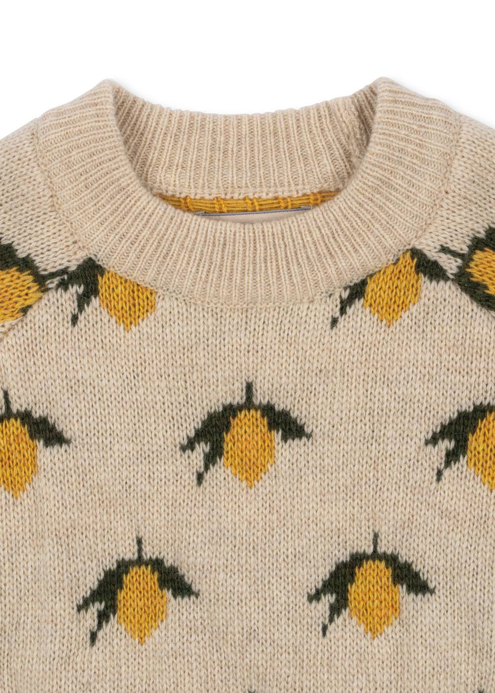 Konges Sløjd Strick-Pullover "Belou" Lemon - Image 3