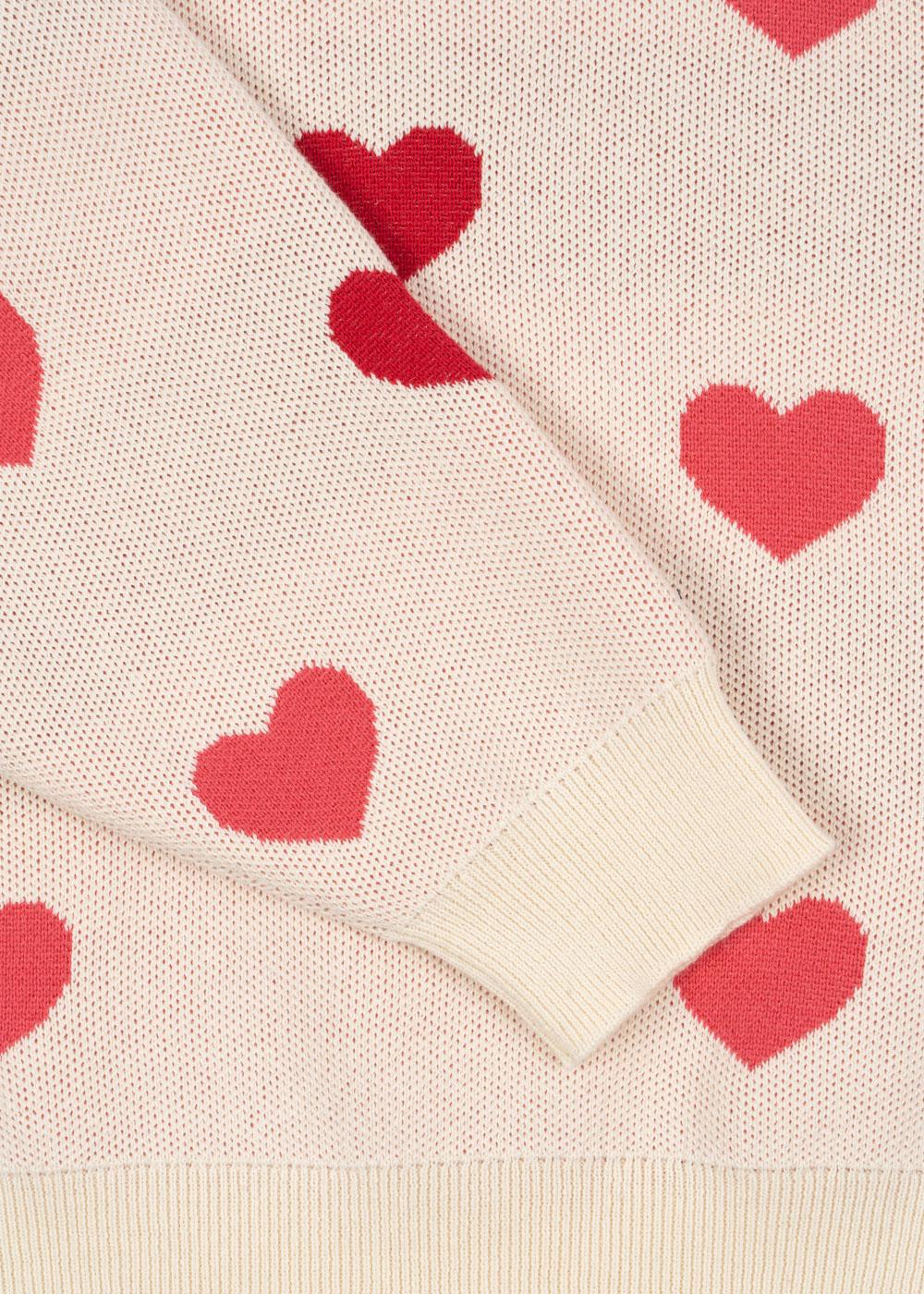 Konges Sløjd Strick-Pullover "Lapis" Coeur Colore Duo Pink - Image 4