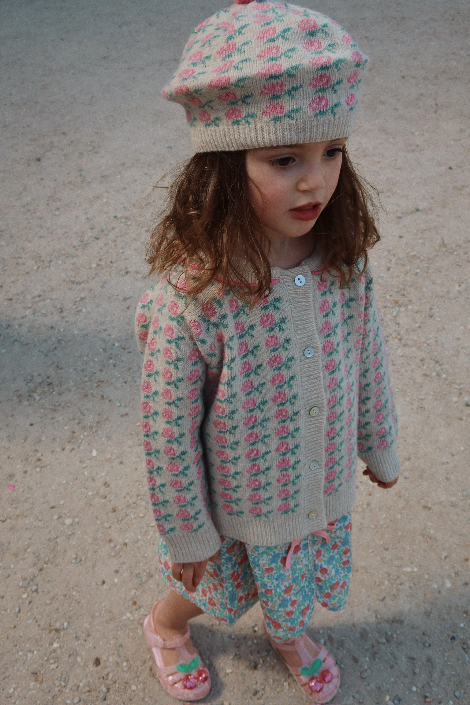 Konges Sløjd Strickjacke aus Merinowolle "Belou" Rose - Image 3