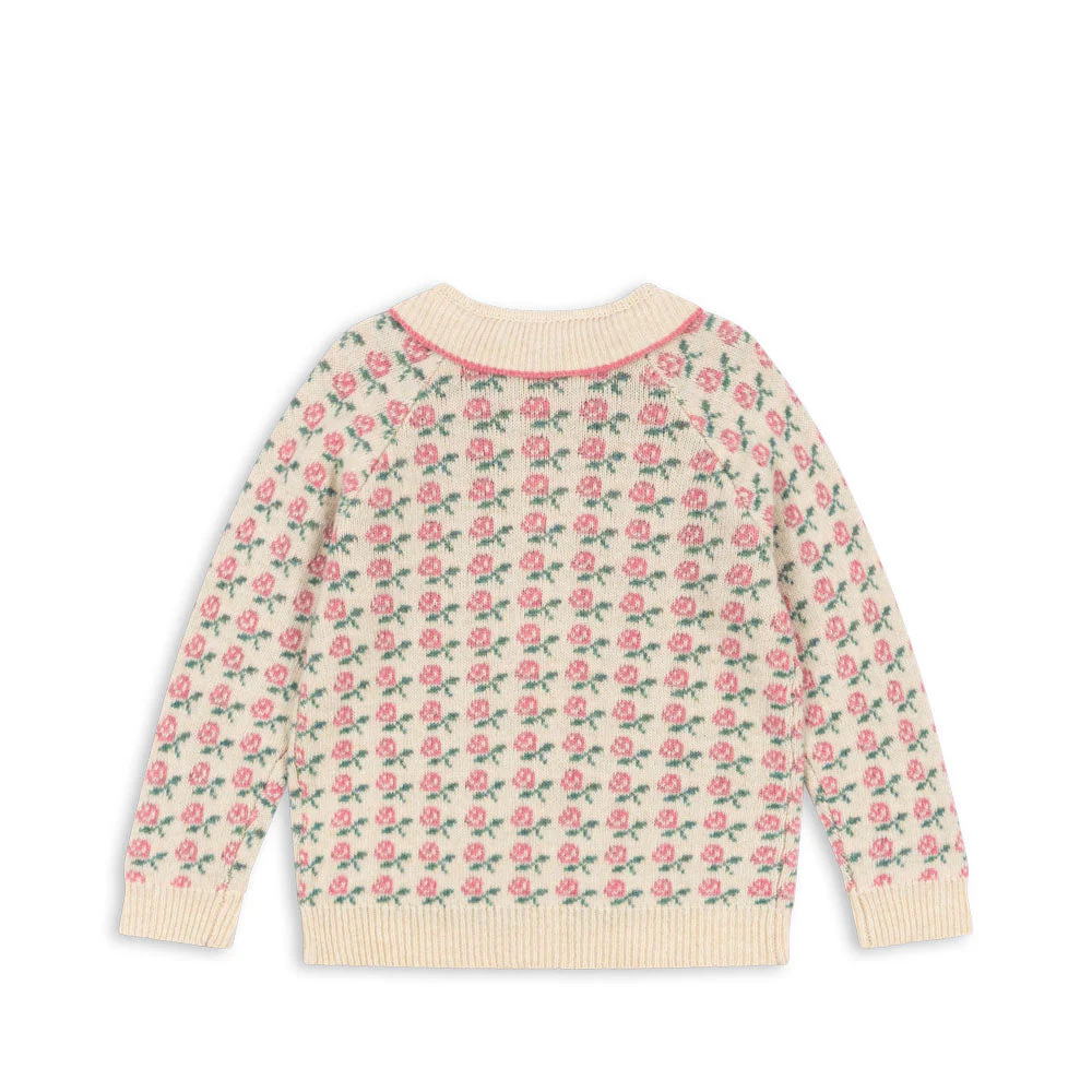 Konges Sløjd Strickjacke aus Merinowolle "Belou" Rose - Image 6