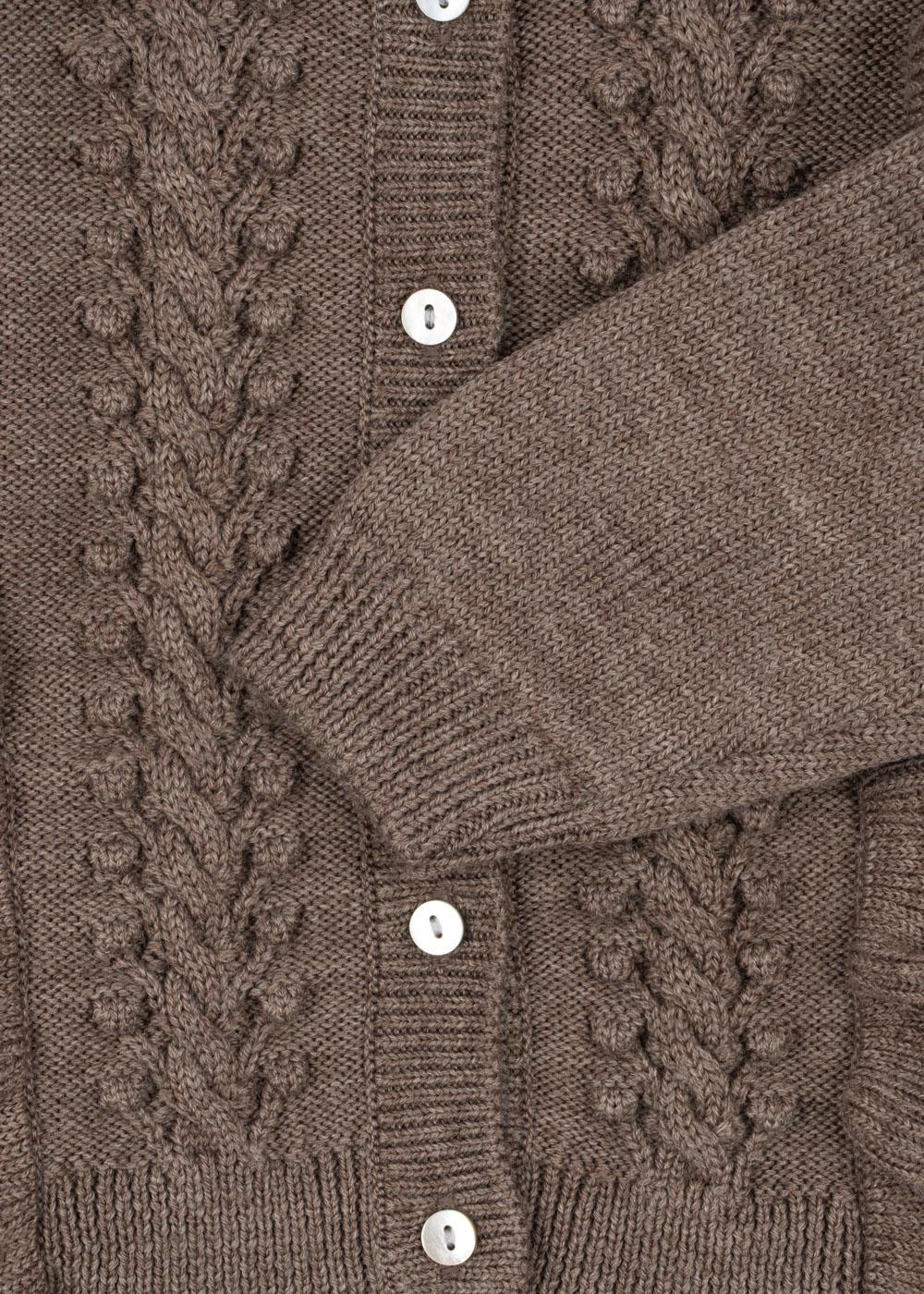Konges Sløjd Strickjacke "Fiol Frill" | Bunny Brown Melange - Image 4