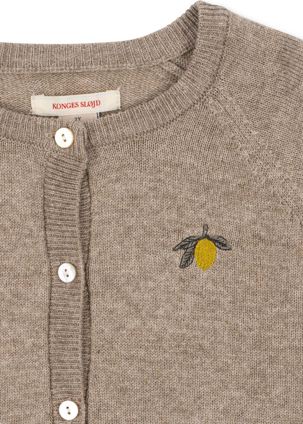 Konges Sløjd Strickjacke "Mattou" Light Brown - Image 3