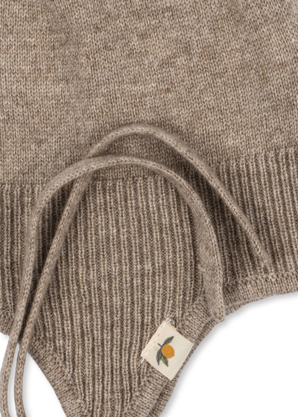 Konges Sløjd Strickmütze "Mattou" Light Brown - Image 2
