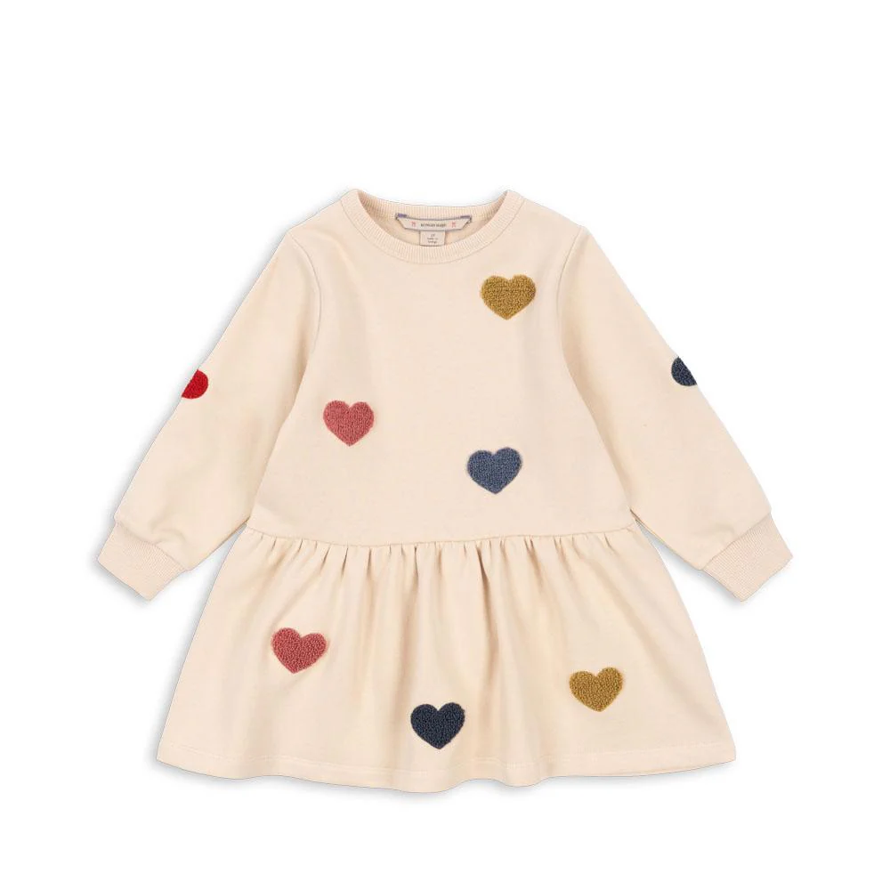 Konges Sløjd Sweat-Kleid "Lou" Multi Heart