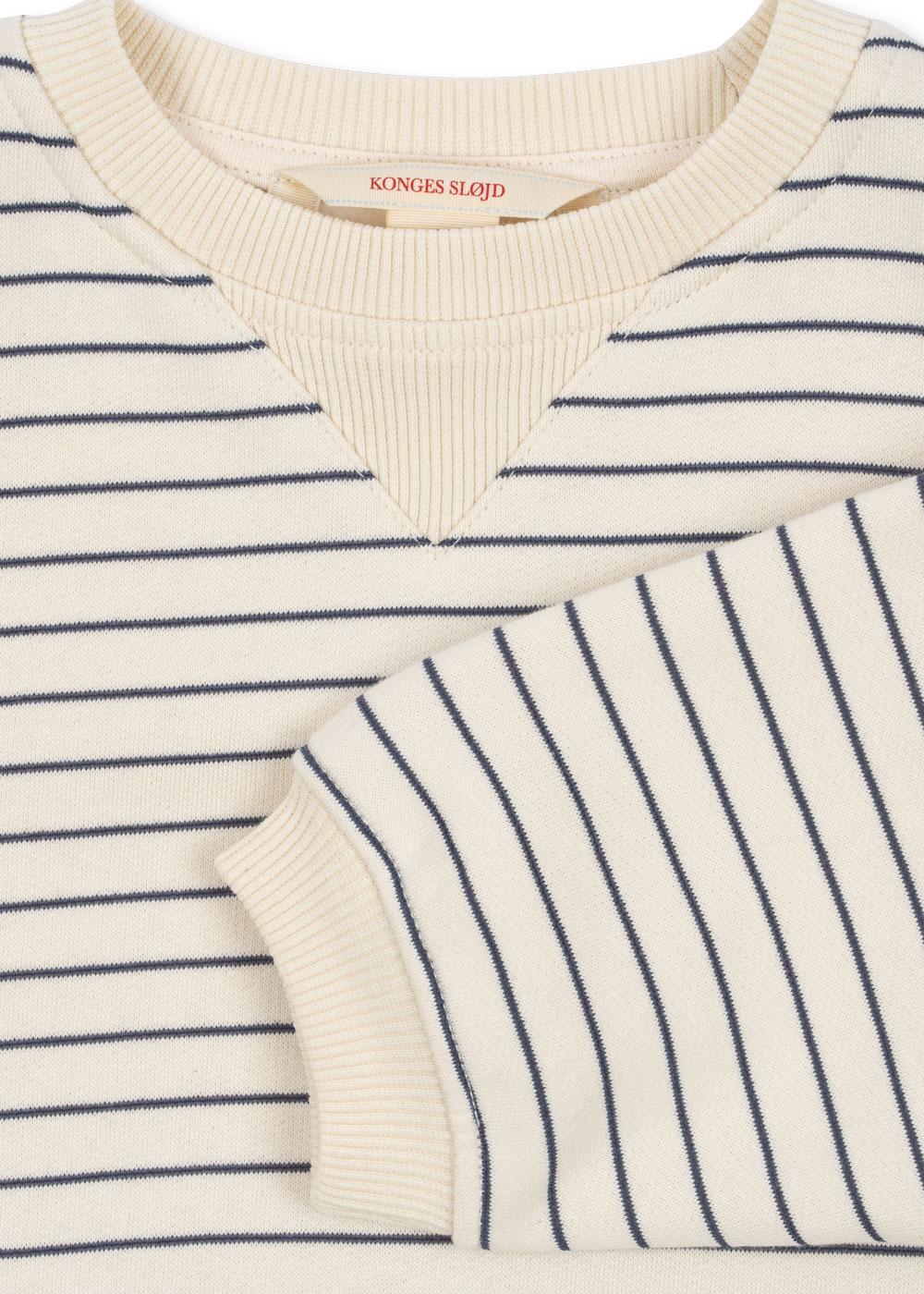 Konges Sløjd Sweatshirt "Amio" Captains Blue | Antique White - Image 4