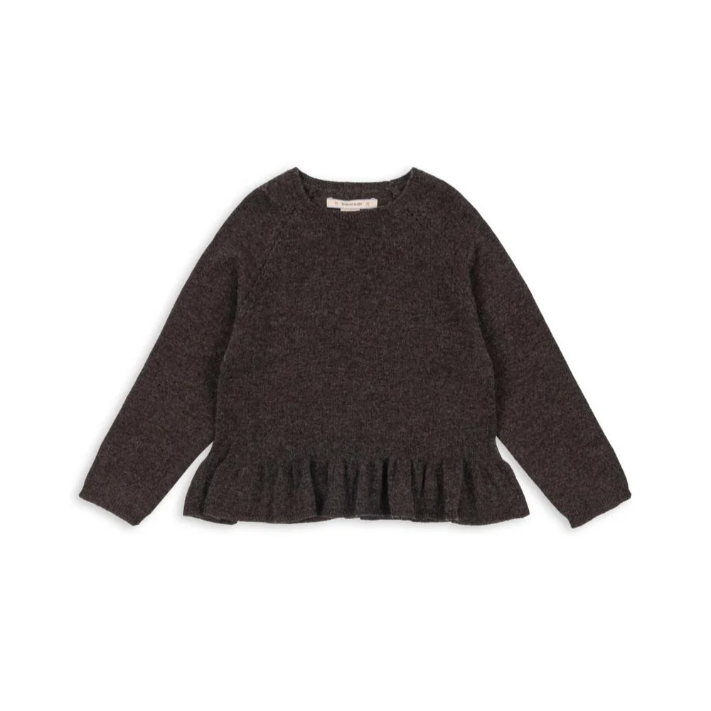 Konges Sløjd Strick-Pullover "Cathy" Brown Melange