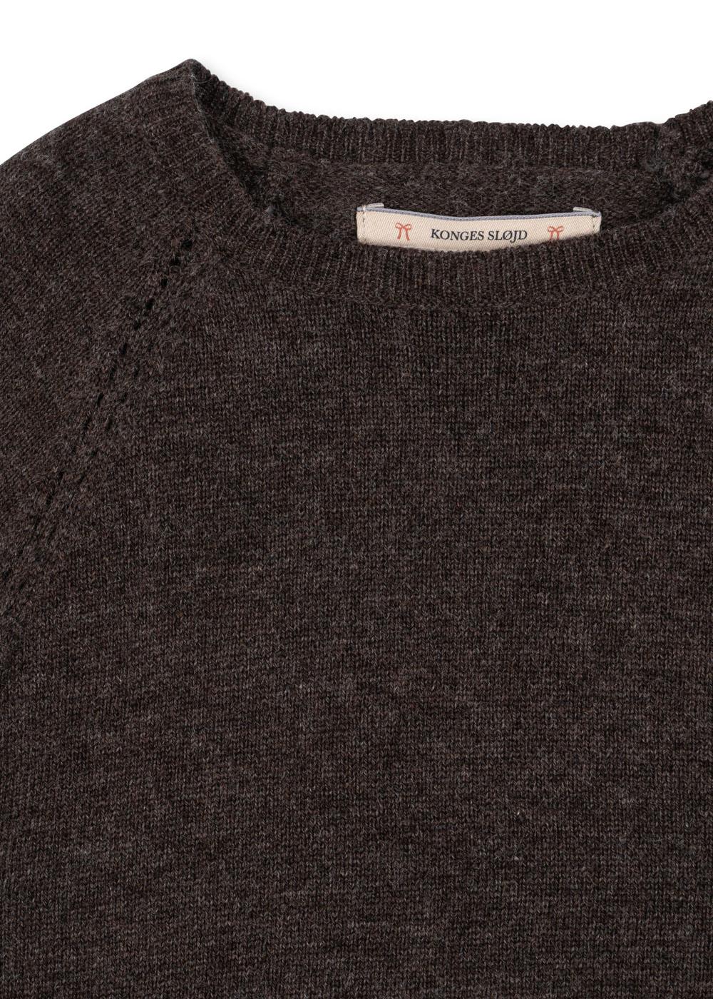 Konges Sløjd Strick-Pullover "Cathy" Brown Melange - Image 3