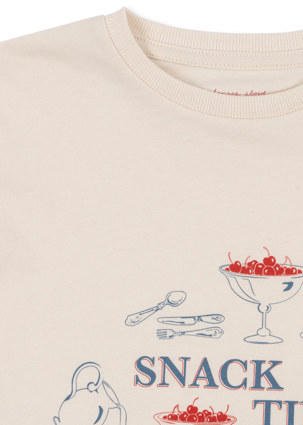 Konges Sløjd T-Shirt "Famo Tee Gots" | Buttercream - Image 3