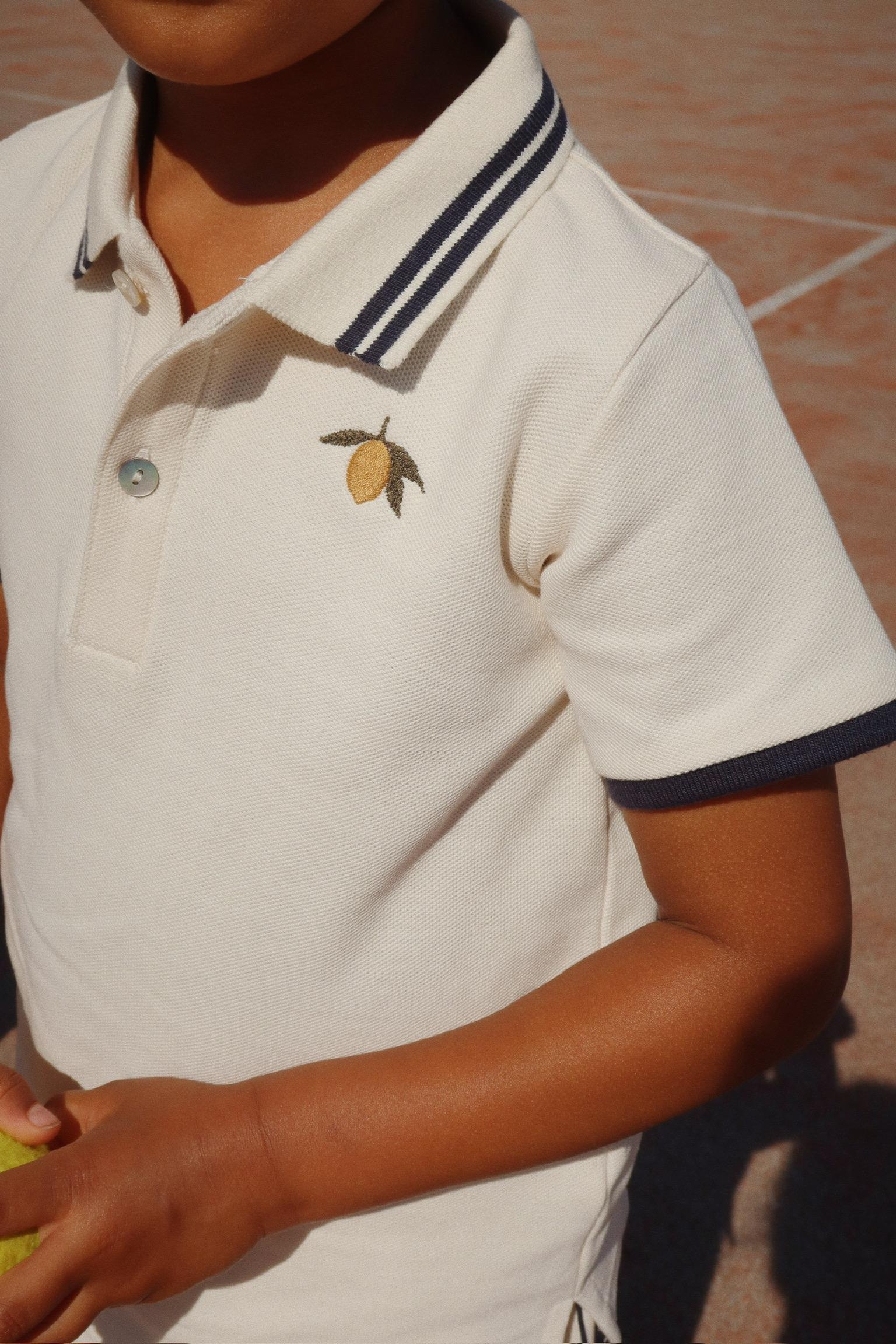 Konges Sløjd T-Shirt "Florian" Antique White | Blue - Image 3