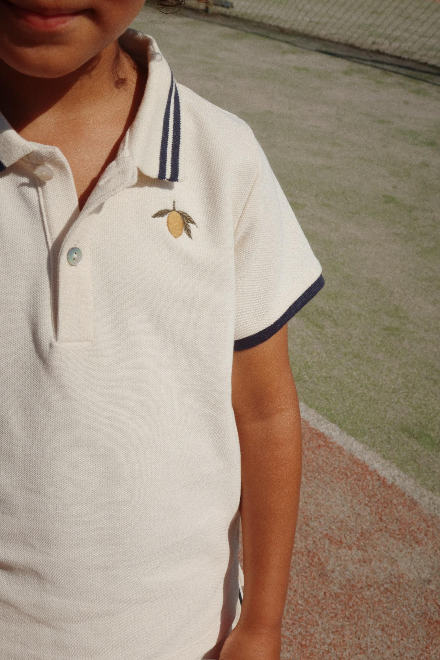 Konges Sløjd T-Shirt "Florian" Antique White | Blue - Image 6