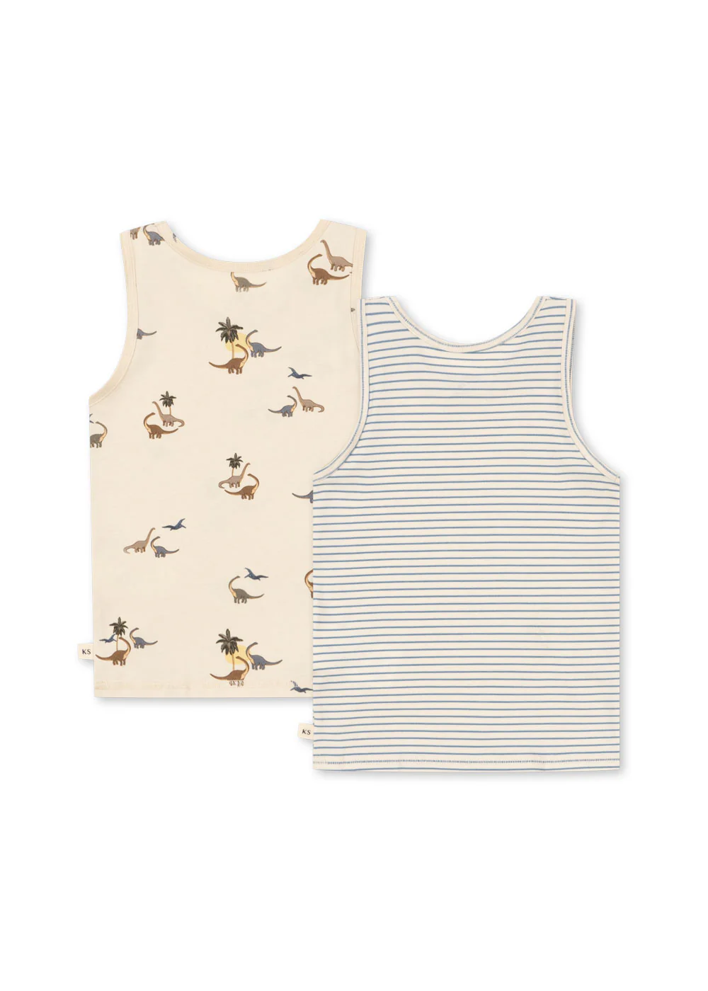 Konges Sløjd Tank Top 2er Set "Basic" Kubi | Stripe - Image 2