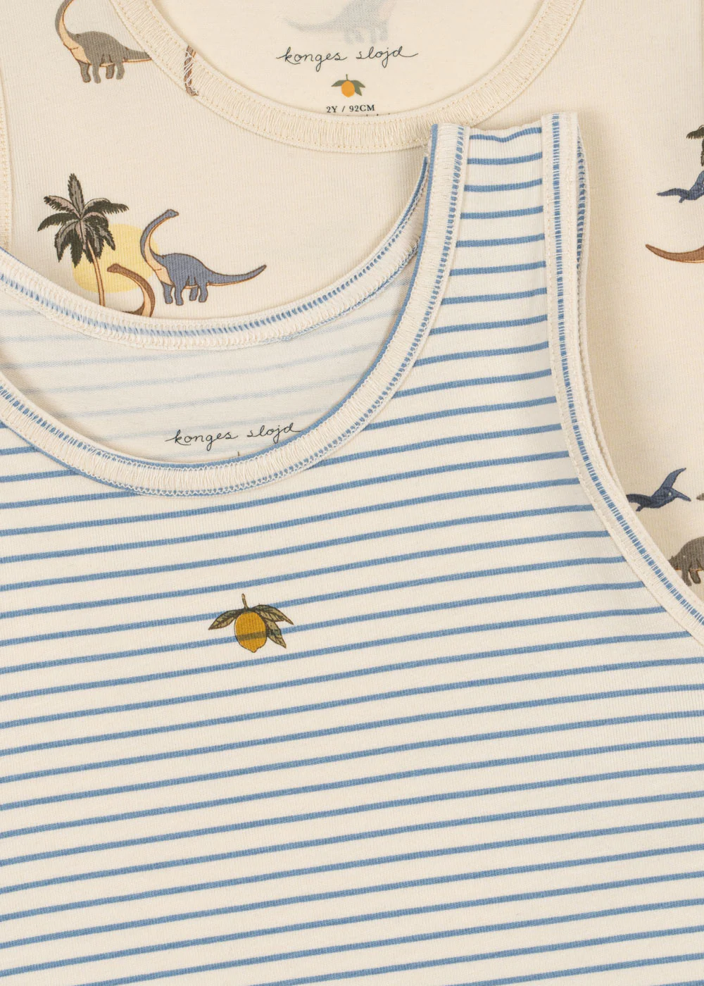 Konges Sløjd Tank Top 2er Set "Basic" Kubi | Stripe - Image 3