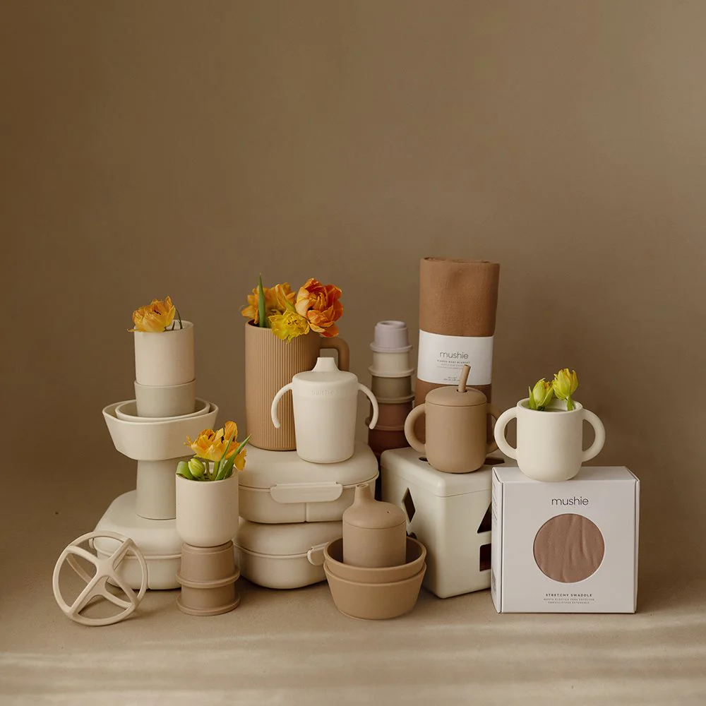 Mushie Trinklernbecher Sippy Cup | Smoke - Image 3
