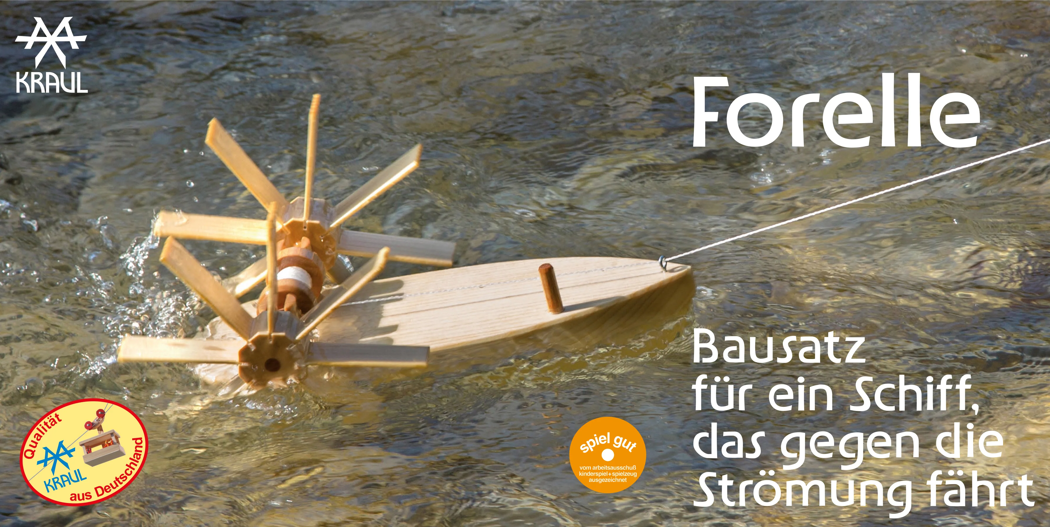 Kraul Schiff aus Holz | Forelle Schiffsbausatz - Image 7