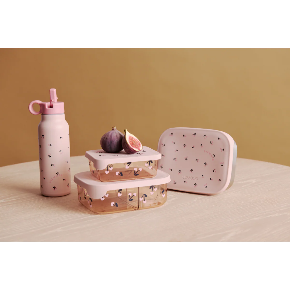 Liewood Snackbox "Ako" | Cherry heart / Rosey - Image 3